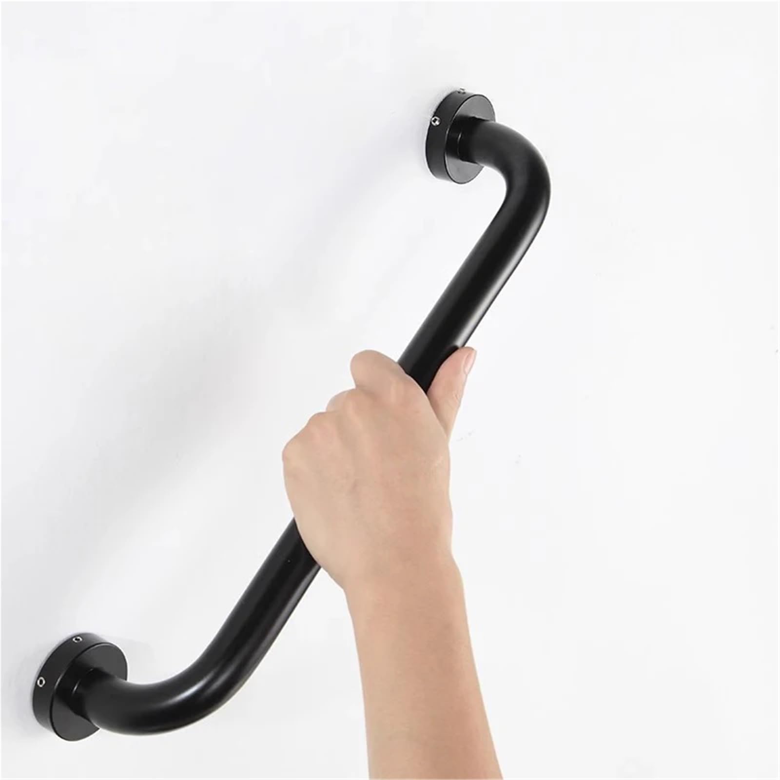 Pasamanos de Ducha Negros, Barra de Seguridad para baño para Personas Mayores, pasamanos para discapacitados, asideros de baño (30 cm)