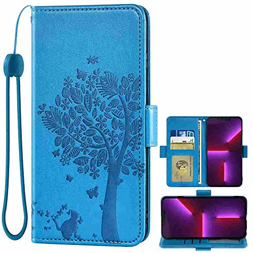 HUADELAI Phone Cover Folio Wallet Case for ZTE Blade Z MAX PRO, Premium PU Leather Slim Fit Cover for Blade Z MAX PRO, Horizontal Viewing Stand, 1 Photo Frame Slot, Environmentally, Blue