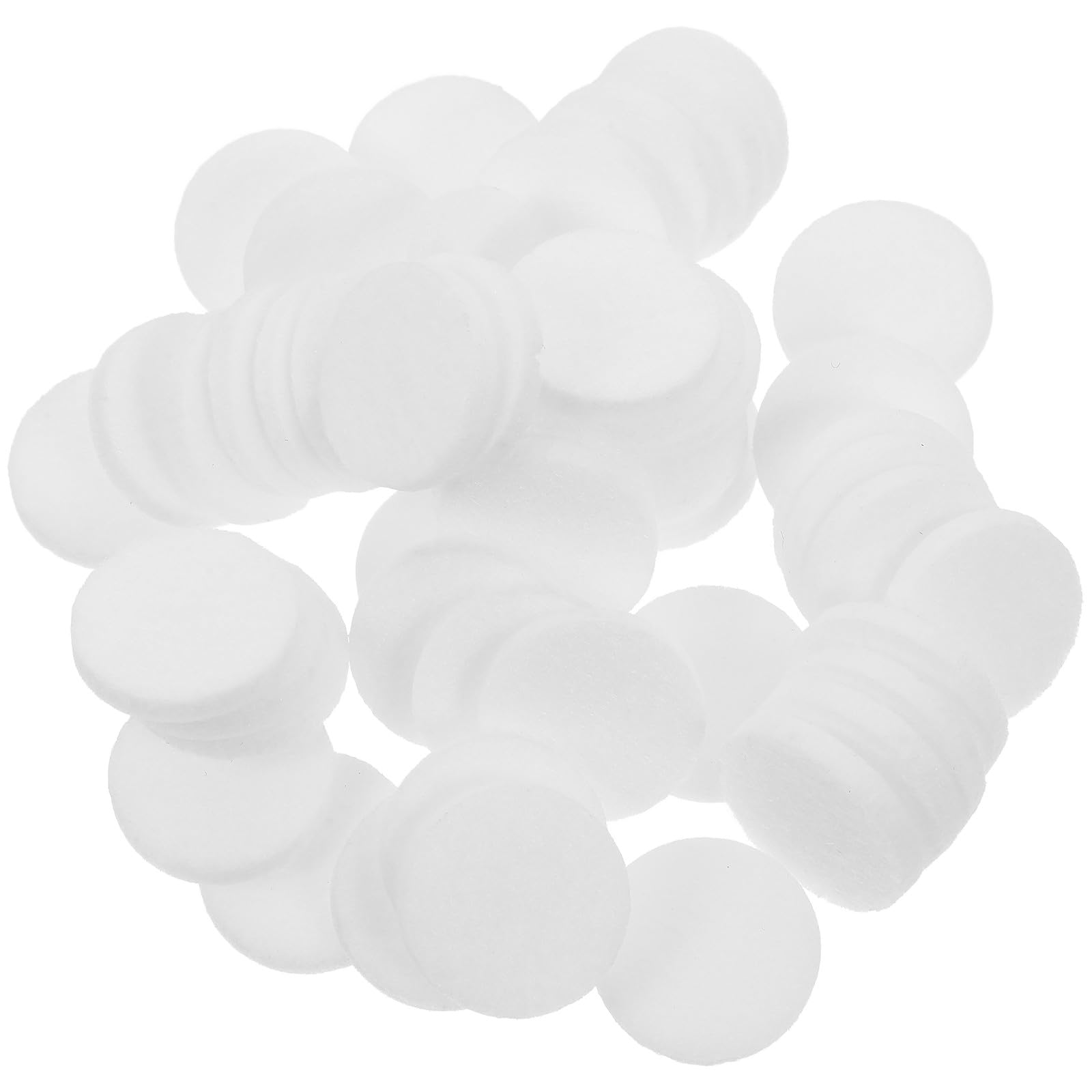 50 Almohadillas Aromáticas white de 220 MM para Collares de Aceites Esenciales Repuestos para Difusores de Aroma Recambios Absorbentes para Aromaterapia Portátil