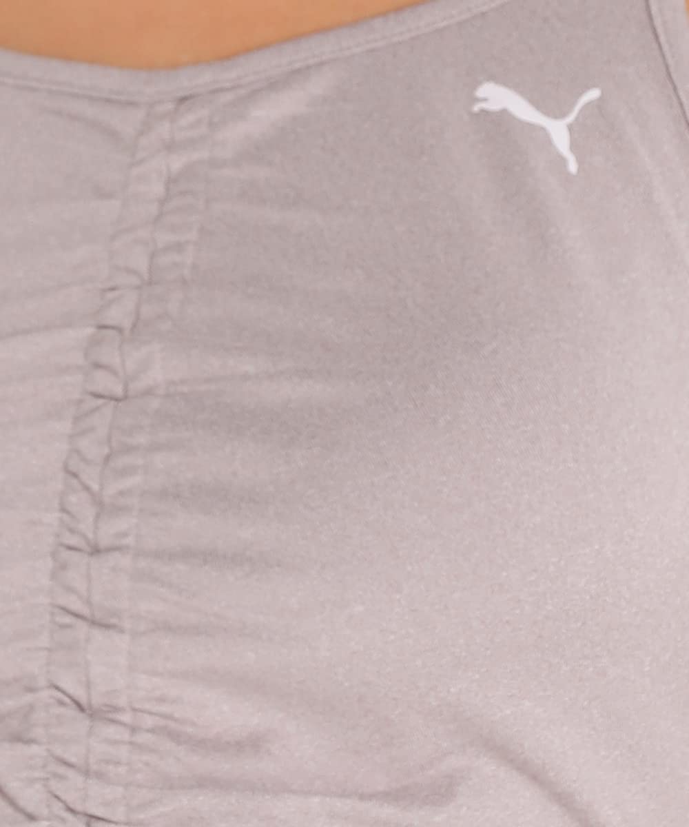 PUMA Mujer Slim Tops Camiseta de Tirantes de Training para Mujer Studio Foundation Ruched L Quail Heather Purple