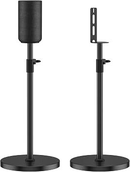 Height Adjustable Floor Speaker Stands Pair for Sony SA-RS5 Speaker Stands - Heavy-Duty Surround Sound Speaker Stand for Sony SA-RS5 Wireless Rear Speaker Stands with Cable Management Stand Only
