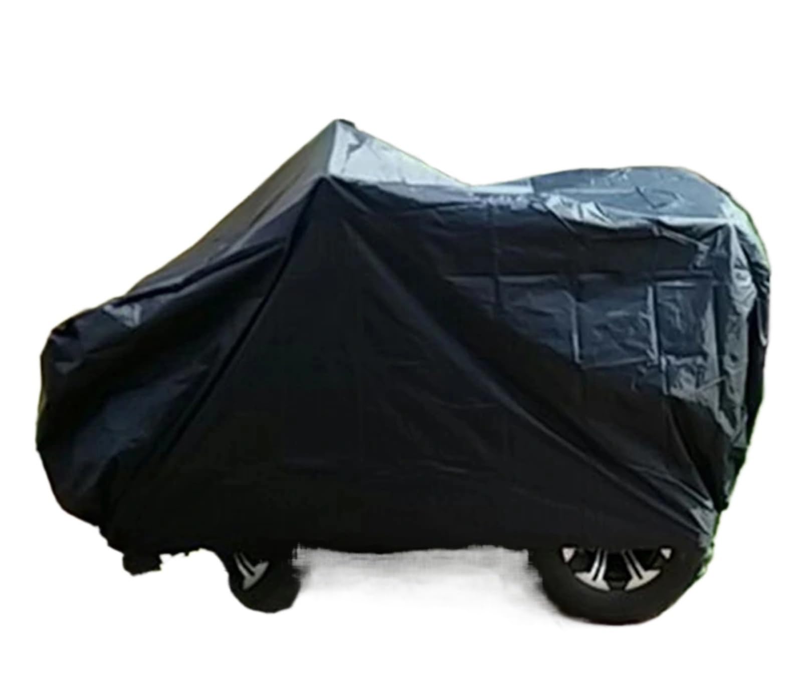 Zovloer One Color Lawn Mower Cover Quad Bike Atv Motorcycle Cover Black Waterproof Resistant Dustproof Anti-Uv Motorbike Car(Xxl)