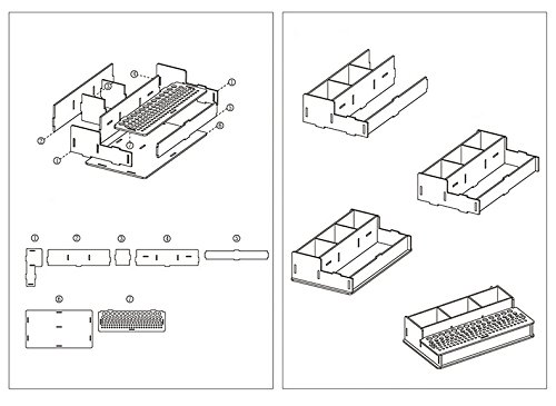 NW Wooden Leather Tools Storage Box Shelf Leather Tool Organizer Wood Box Leather Tool Holder Leather Craft Tools Holder Punch Tools Storage Box Organizer(103)