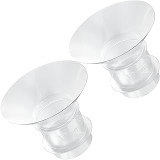 2PCS Flange Insert 17mm Compatible with Medela/Spectra/Willow/TSRETE/Momcozy S9/S12/S9Pro/S12Pro Breastpump 24mm Shields, Reduce 24mm Nipple Tunnel Down to Correct Size, Pump Parts Replace (17mm)