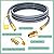 Upgraded 12 Feet 1/2 Inch Rv Quick Connect Natural Gas Hose Gas Line for Outdoor Grill with Quick Connect Fittings for Bbq Pizza Oven, Patio Heater and More NG Appliance - CSA