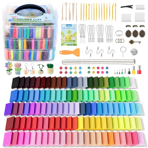 Artme Polymer Clay, 116 Colors Oven Bake Modeling Clay Starter Kits for Kids, Creative Polymer Clay...