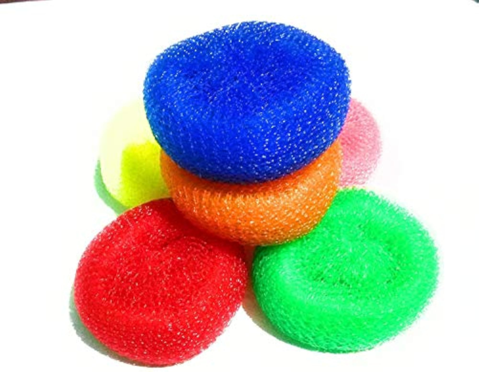 Krishna Plastic Scrubber Round for Clean Utensils