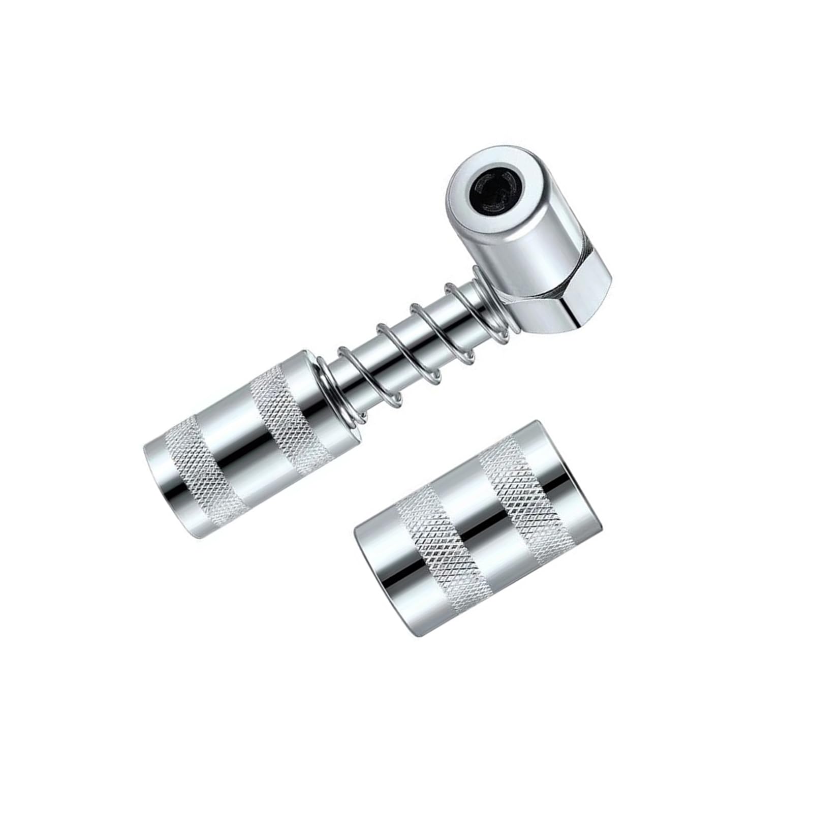 Angled Grease Coupler Heavy Duty Steel Construction 90°Fitting Tool for Automotive Industrial Equipment Maintenance Manual Grease for Hard to Reach Areas