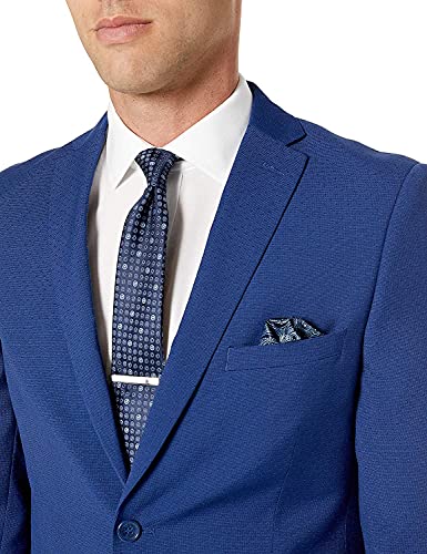 Adam Baker Men's 2-Piece Slim Fit Single Breasted Fine Textured Suit Set - Colors2