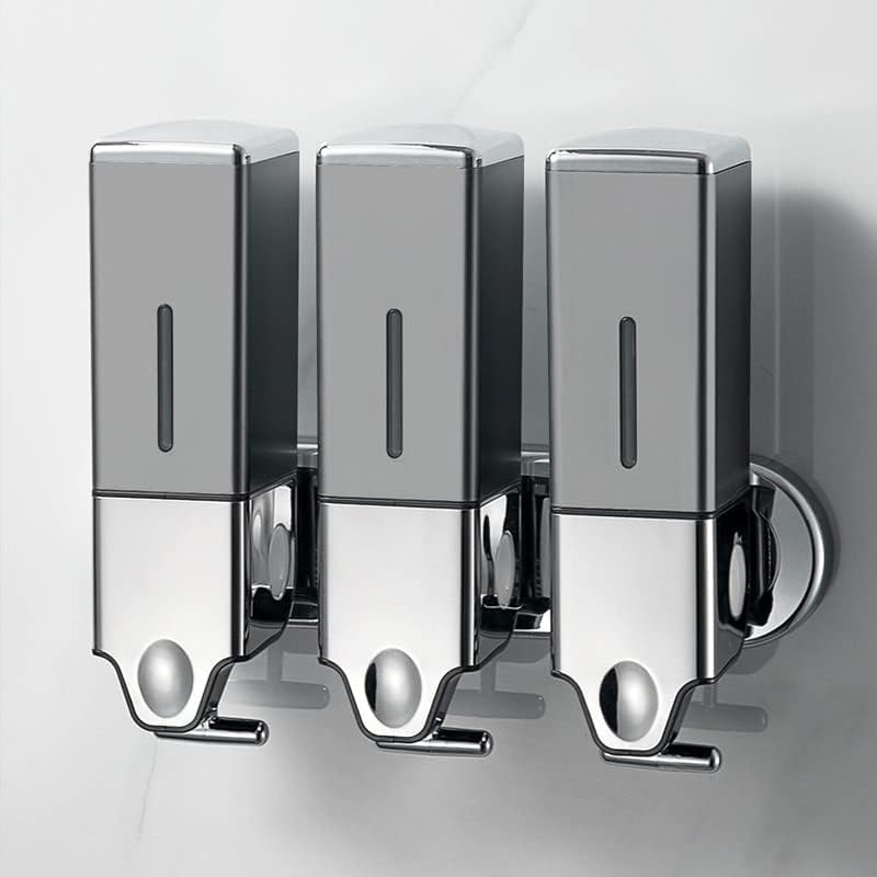 Miniatura 2 de No-Drill - Dispensador de jabón de pared de 16.9 fl oz para baño y cocina, dispensador de champú y acondicionador, sin taladro, con adhesivo