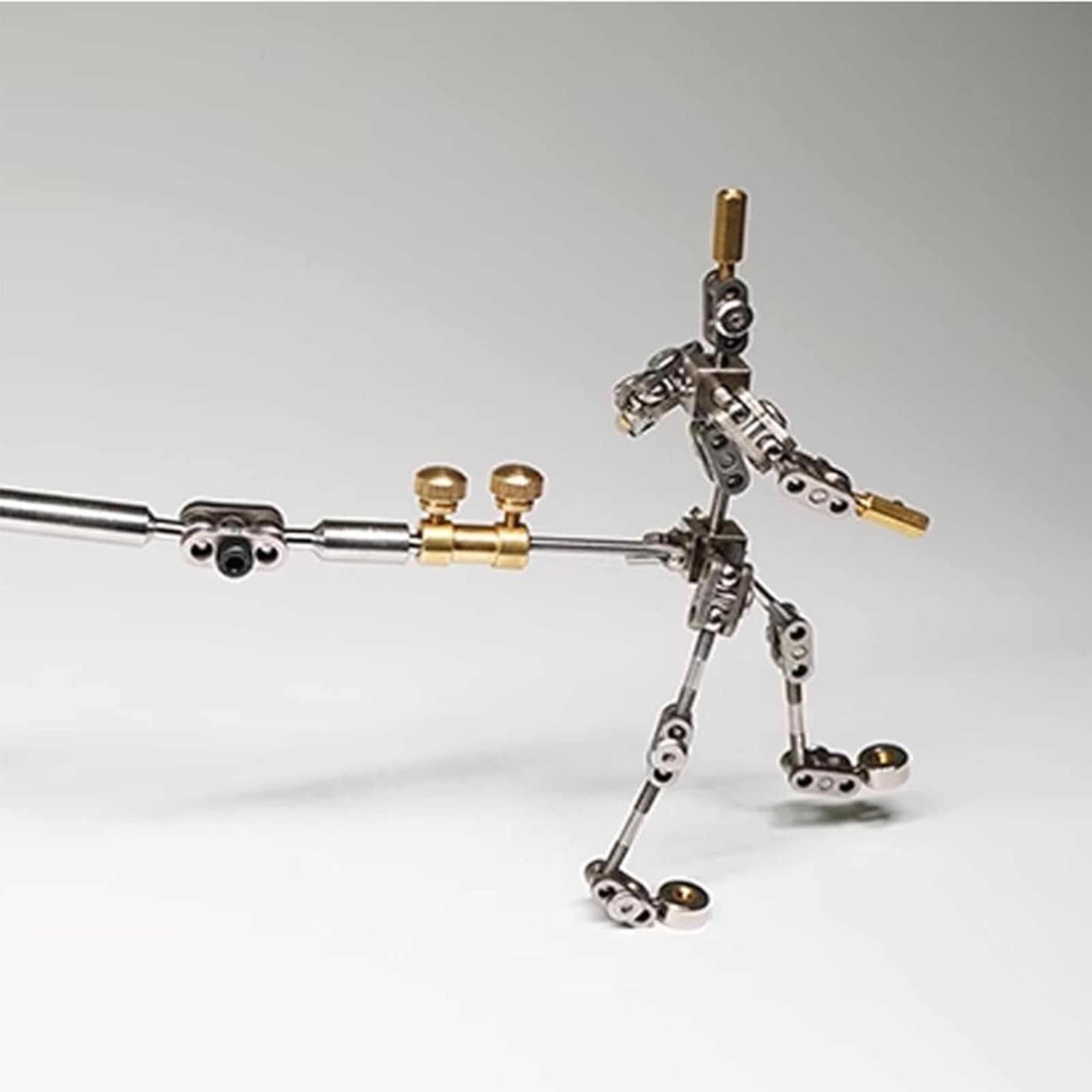 Scheletri di marionette in metallo con connettori per animatori, artisti e progetti cinematografici, in acciaio inox, altezza 12-20 cm