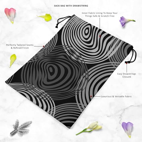 Image of ArtzFolio Fashion Circles | Reusable Sack Bag | Bag for Gym, Storage, Vegetable & Travel