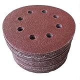 Tipo: papel de lija Multifunción 5PCS Disco de arena de 8 agujeros Disco de arena de órbita aleatoria Gancho y lijado Lijado Lijado Lijadoras Herramientas abrasivas Venta caliente, 80