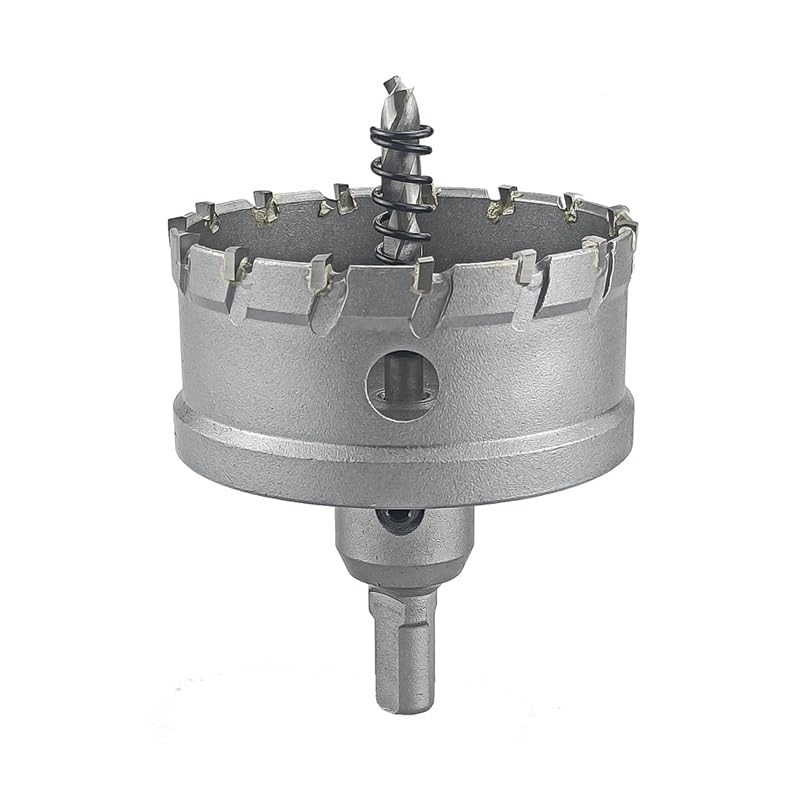 1Pc 50-100 ミリメートル TCT ホールソー超硬先端コアドリルビットカッターツール掘削クラウン金属ステンレス鋼合金(64m