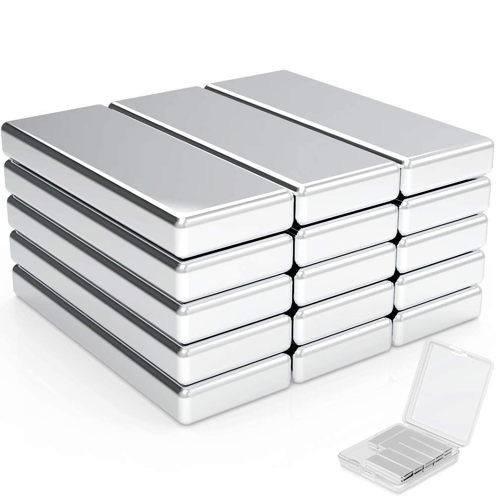 Wukong Neodymium Magnets - 30 x 10 x 3 mm Extra Strong Rectangular Mini Bar - Pack of 25 for Magnetic Board, Whiteboard, Notice Board, Fridge and More
