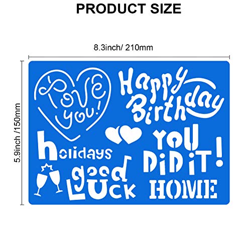 Qpout 20 pièces Modèles de Dessin en Couleur pour Enfants, Plastique Pochoir de Peinture pour Enfants Anniversaire Halloween Noël Dinosaure fête Cadeau Fournitures Outil de Peinture préscolaire - Image 3