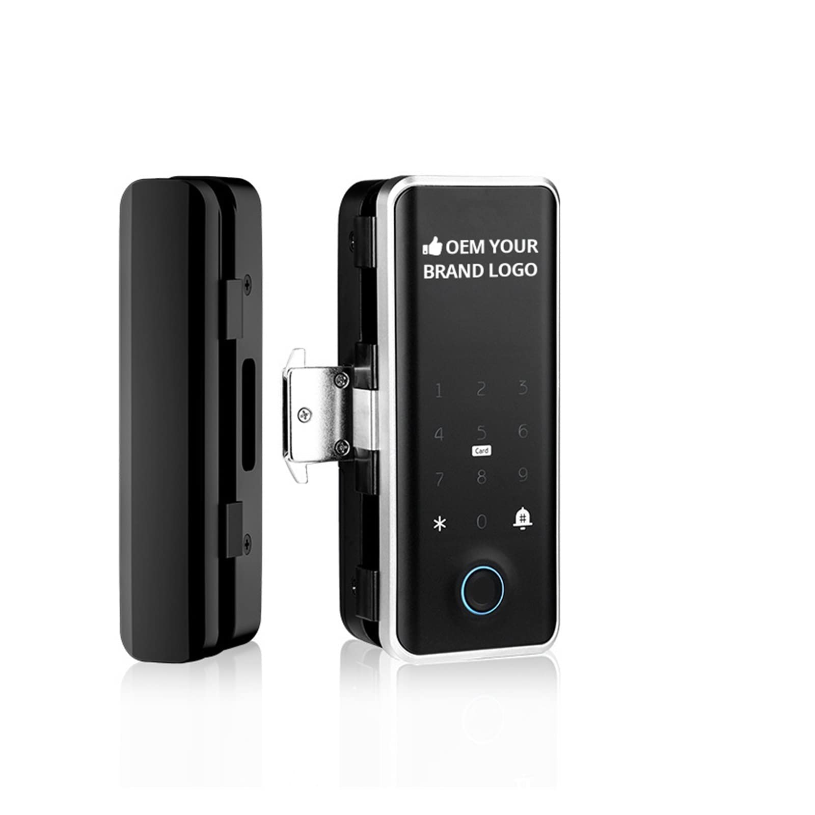 Bezkluczykowy zamek do drzwi wejściowych Szklany zamek do drzwi przesuwnych Tryb kanału Bluetooth G918 Zdalne odblokowywanie WiFi dla bezgłośnych drzwi szklanych Inteligentny zamek do drzwi (kolor: