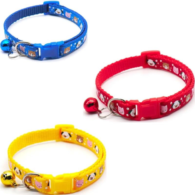 Dog Trust Pack of 3 pcs Collar Teddy Print Deisgn Reverisble Interactive Collar for Your Kitten Pupies Dog Size 10 MM Random Color (B0CW3G68NZ) Amazon Price History, Amazon Price Tracker