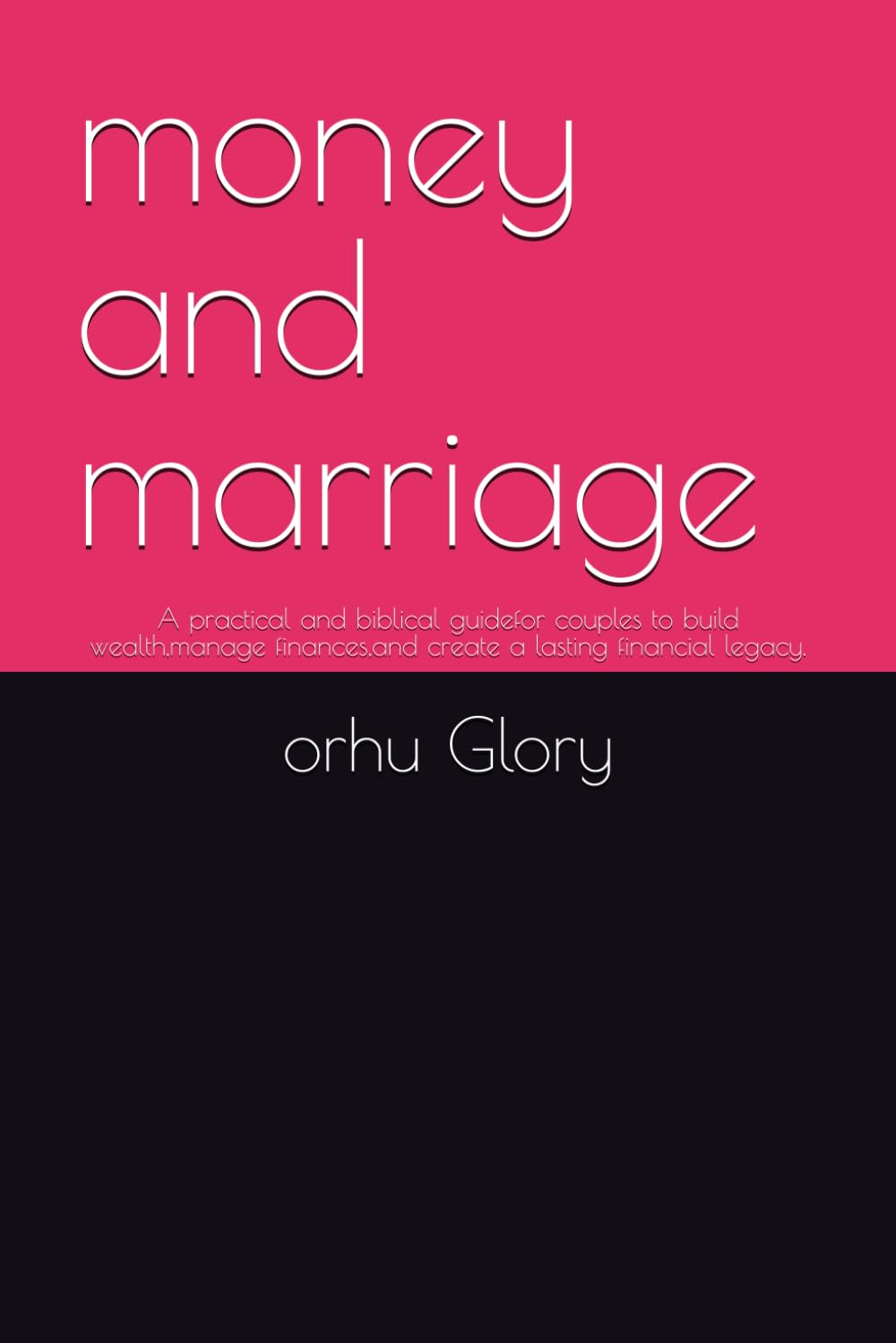 money and marriage: A practical and biblical guidefor couples to build wealth,manage finances,and create a lasting financial legacy.