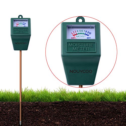 NOUVCOO Medidor de Humedad del Suelo Interior/Exterior, Verde