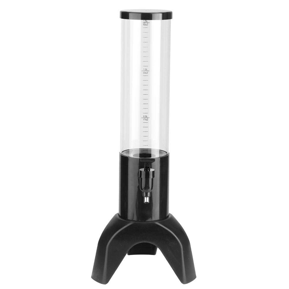 Torre de cerveza, dispensador de cerveza, dispensador de bebidas, dispensador de torre de cerveza, transparente 1.5L para bar de fiesta