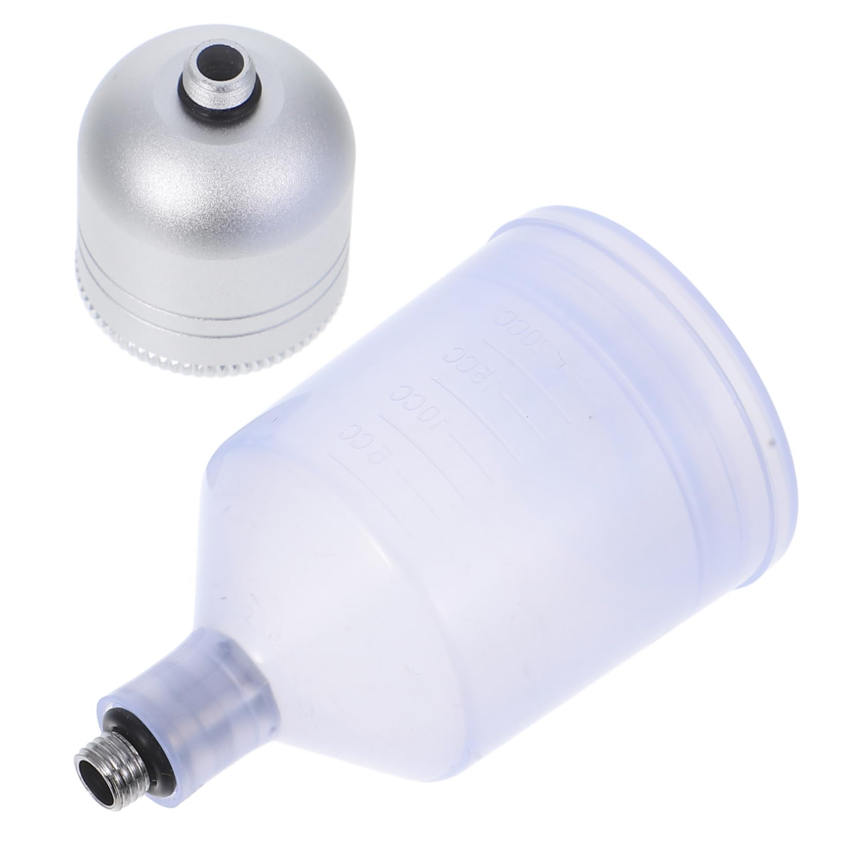 Uonlytech 2Pcs Airbrush Paint Cups Compact Refillable Paint Storage for Artists Sturdy Design Threaded Connection for Painting Illustration and Handdrawing