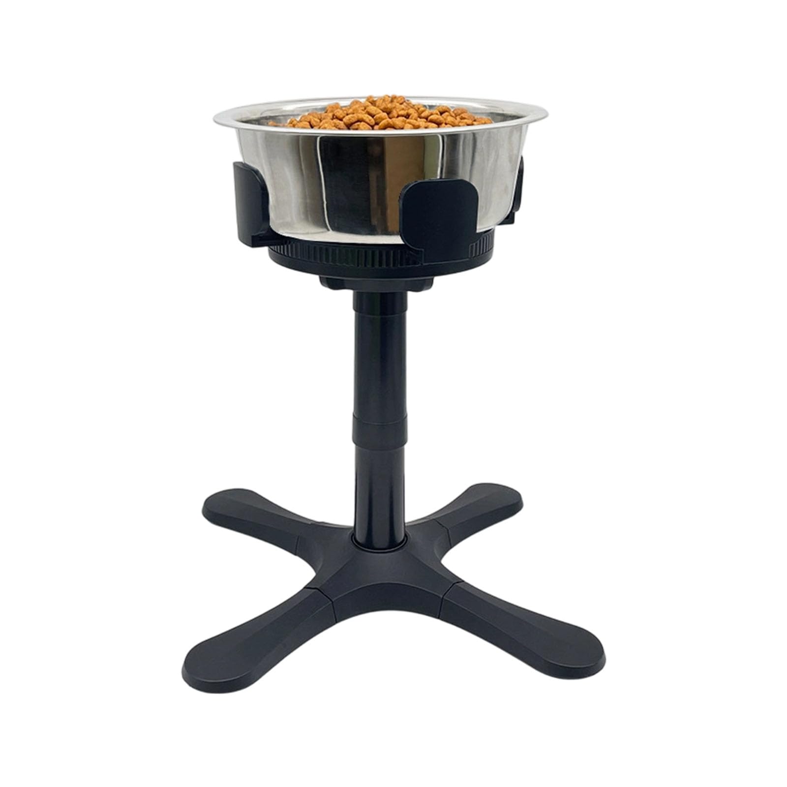 Soporte antideslizante para comederos para perros con cuencos desmontables y patas regulables para uso en interiores y exteriores en hogares o tiendas de mascotas, soporte elevado para cuencos