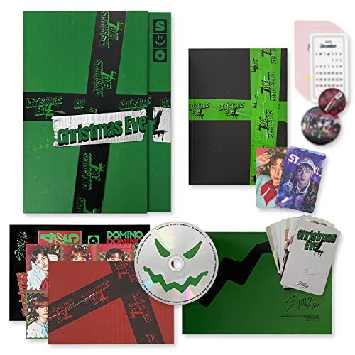 STRAY KIDS Holiday Special Single - Christmas EveL [ Limited Ver. ] Photobook + CD-R + Photocard + Glitter Photocard + Sticker + Christmas Seal + Christmas Card + Folded Poster + Photocard Set