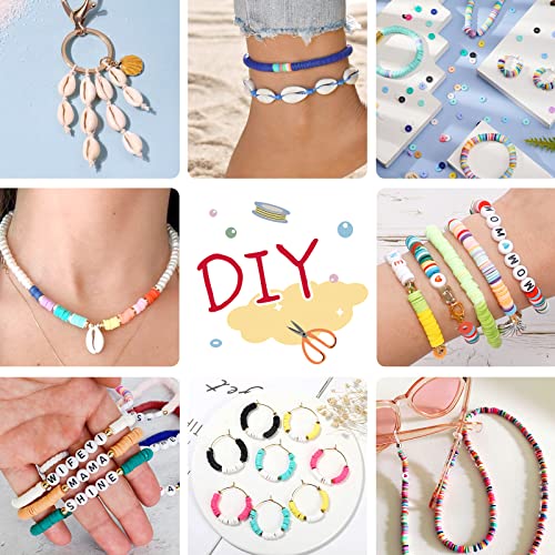 Quefe 15000Pcs, 144 Colors Clay Beads, Charm Bracelet Making Kit For Girls 8-12, Polymer Heishi Beads For Jewelry, For Crafts Christmas Gifts #TOP2