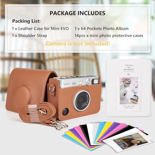 Funda y álbum para cámara mini EVO marrón y blanco miniatura 7