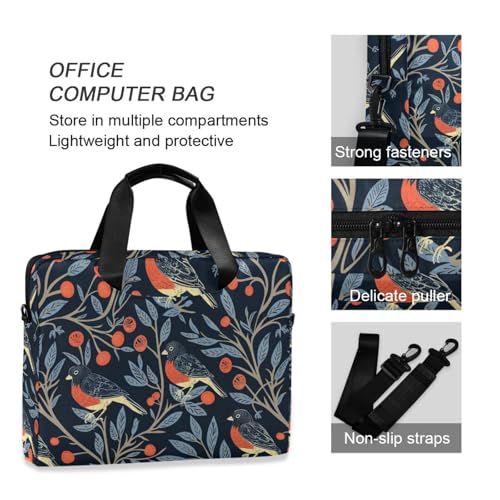 Maletín bandolera para laptop 15.6 pulg azul oscuro miniatura 6