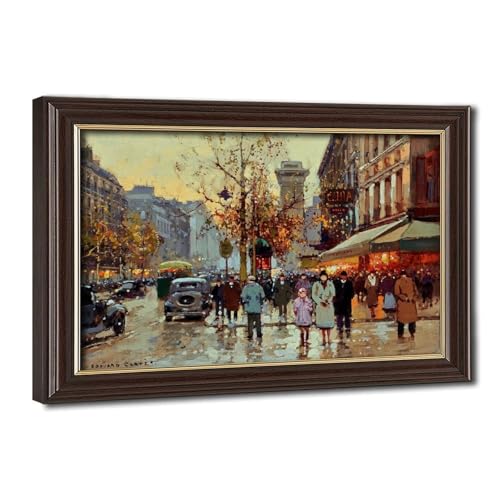 Toile Café Biard Paris Cortes cadre à suspendre pour embellir un petit bureau