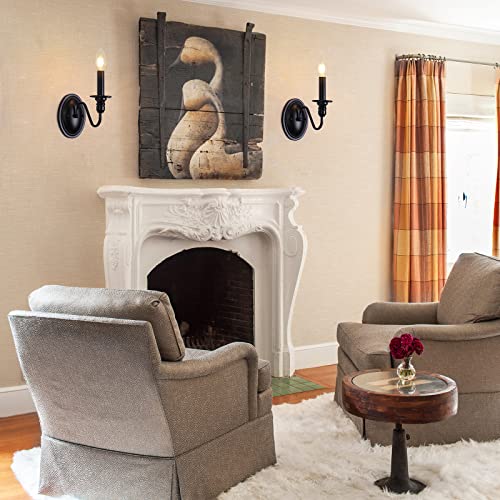 Jdfeifff Black Wall Sconces Set Of 2 thumb #1