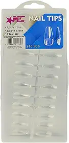 Unhas Postiça Soft Gel transparente flexível Bailarina 240un