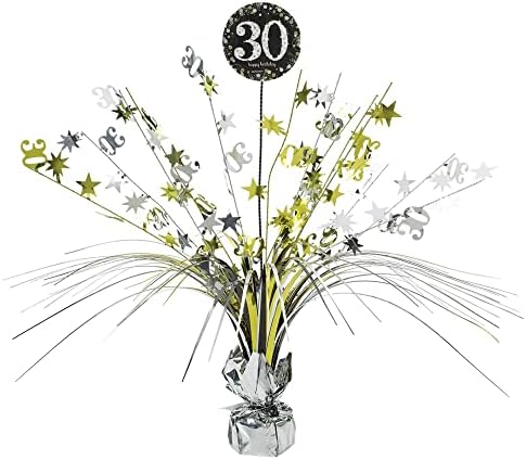 Adult Gold Celebration 30th Centerpiece Spray