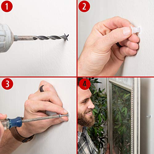 Toggler Alligator Af8 Flanged Anchor, Polypropylene, Made In Us, For #8 To #14 Fastener Sizes (Pack Of 100) #TOP2