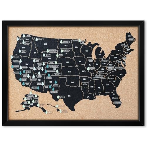 National Park Map, Premium Showcase of National Park Decor, National