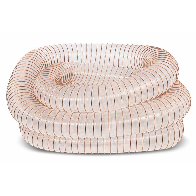 Central Technology Systems 100mm Flexible Polyurethane Ducting Hose for Dust and Fume Extraction Woodworking Vacuum Systems - 1 Metre