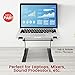 Pyle Universal Portable Laptop Desk Stand - 6.3 to 10.9 Inch Adjustable Standing Table Monitor Computer Desk Workstation Riser w/Level Height Alignment for DJ, PC, Gaming, Home or Office PLPTS25X2