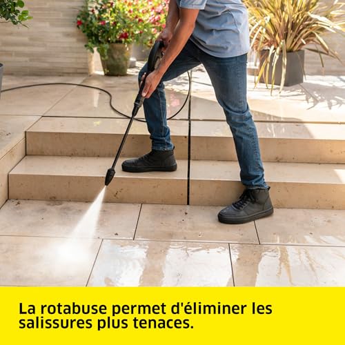 Kärcher Nettoyeur Haute Pression K 2 Premium FJ Home Pression max 110 bar Débit 360 /h Surface 20 m²h Filtre à Eau Poids 4 2kg Pistolet Haute Pression Lance Rotabuse Buse à Mousse Home Kit - vue 3