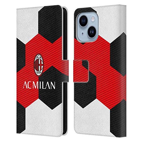 Étui AC Milan pour iPhone 14 Plus coque portefeuille en cuir de protection