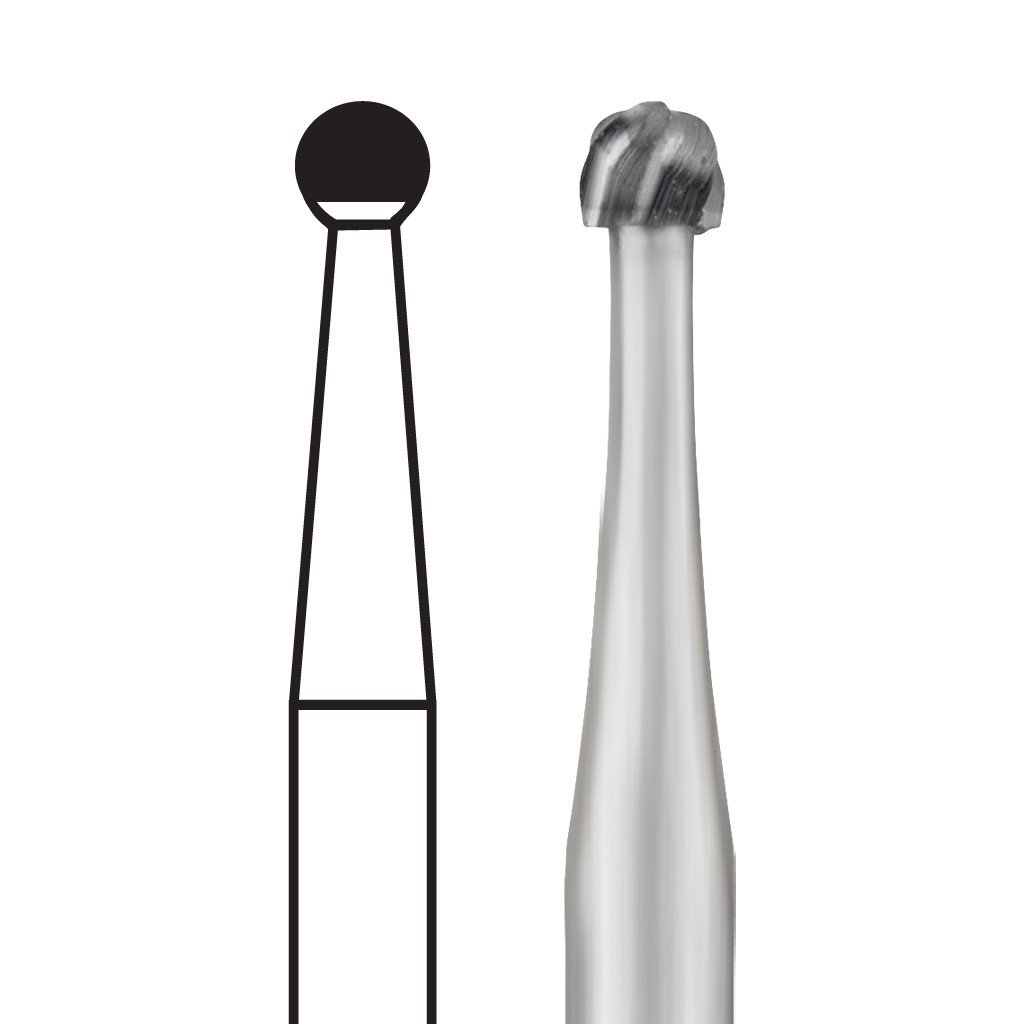 Ss White Carbide Burs Round RA 4 - 10 pk