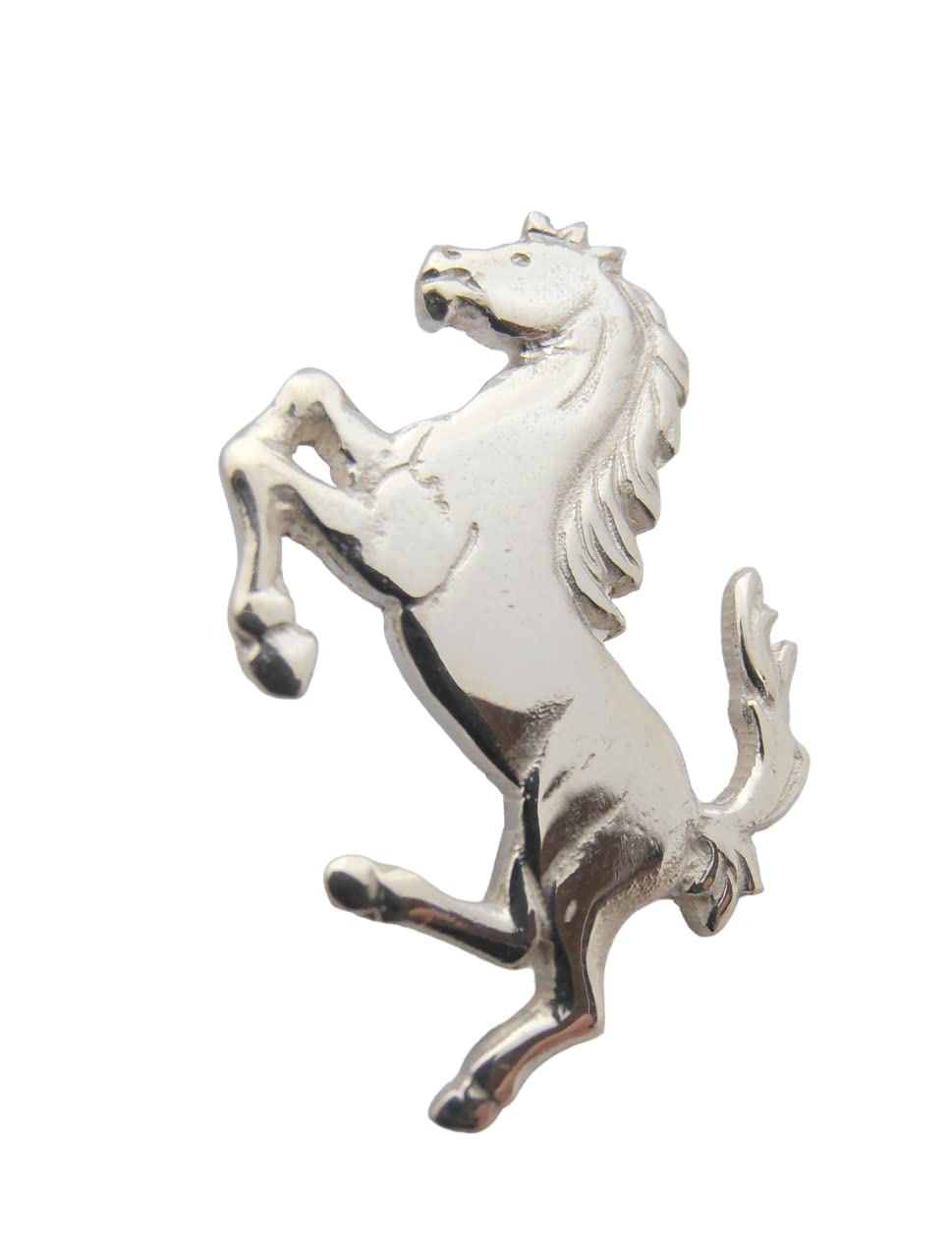 Cavallino Rampante : Spilla da giacca in Argento 925 - Scuderia - Cavallo - stemma - simbolo