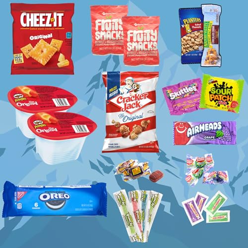Snack-Mountain-Care-Package-25-Count-Christmas-Snacks-Snack-Care-Package-for-Teens-Adults-Back-to-School-Gifts-Birthday-Snack-Gift-Box-Care-Packages-for-College-Students-Snack-Sized-Candy-Gift-Basket-