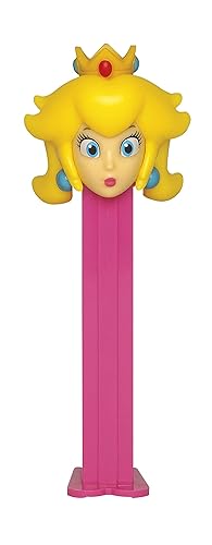 PEZ Dispensador de caramelos Nintendo Super Mario – Dispensador de caramelos Princess Peach Pez con 2 recambios de dulces | Recuerdos de fiesta de
