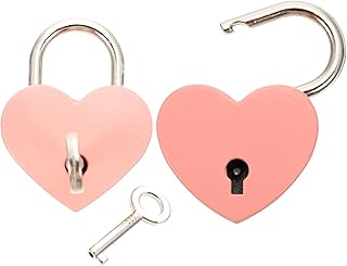 2pcs Luggage Lock Mini Locker Metal Suitcase Pink Suitcase Love Heart Lock Cabinet Padlock Gym Locker Padlocks Storage Box Lock Locks with Keys Locker Decor Metal Iron Wedding Pink