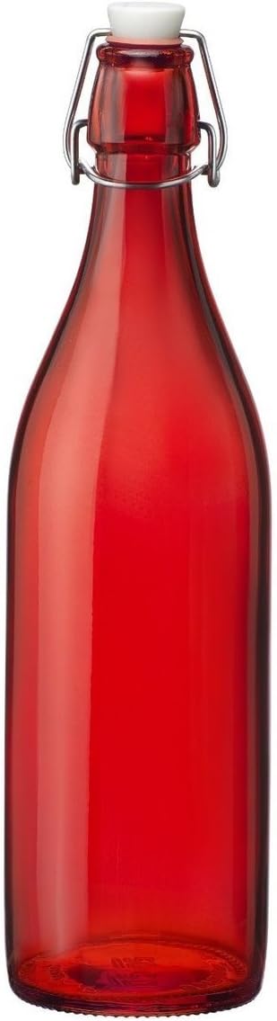 Bormioli Rocco Giara Purple Glass Swing Top Bottle (34OZ): Oil Bottles: Home & Kitchen