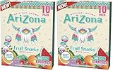 AriZona Iced Tea Fruit Snacks, Mixed Fruit - 0.9 oz, 10 count Box (Pack of 2)