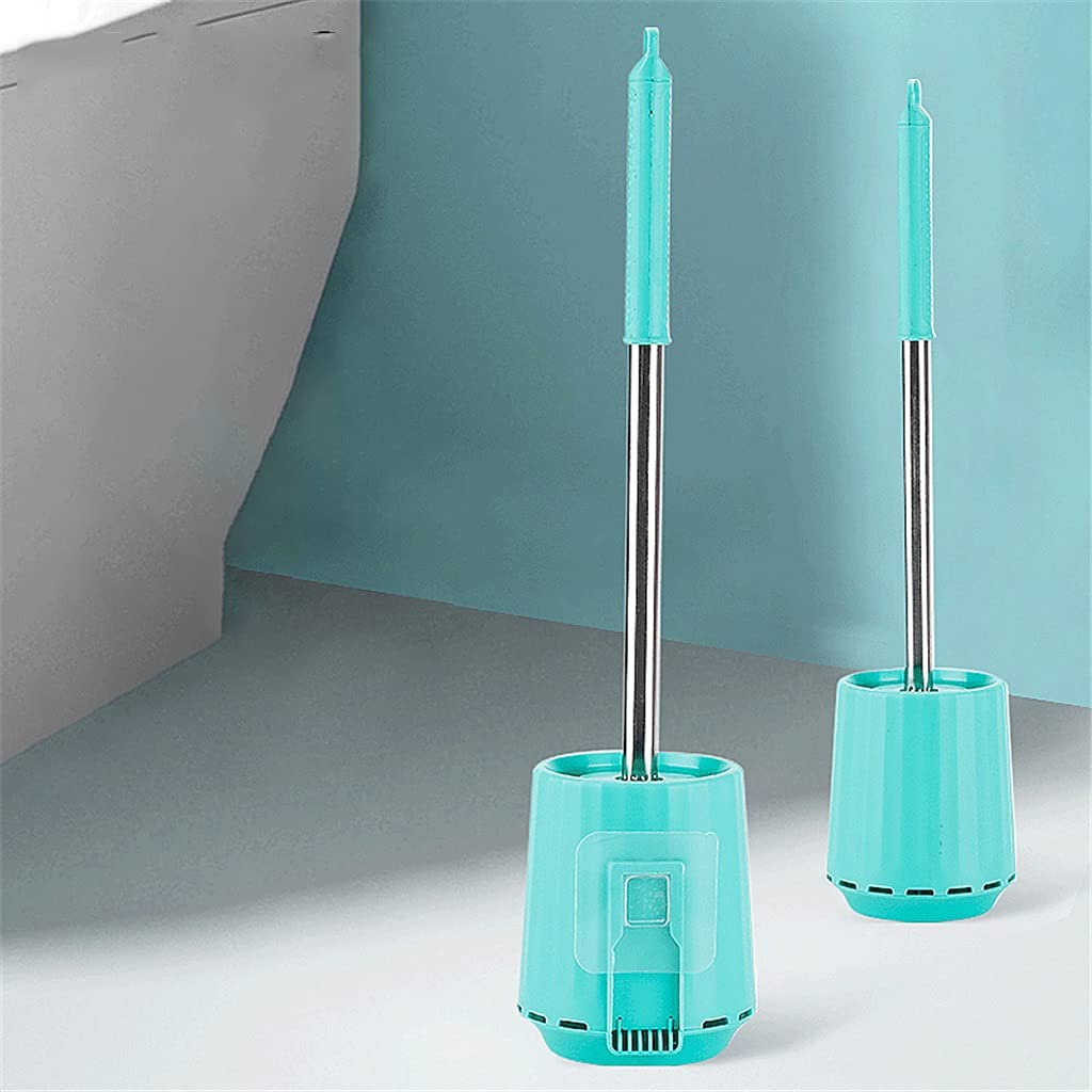 2 Accessori creativi per la Pulizia del Bagno, testine in Silicone con setole morbide, Accessori per Il Bagno con Spazzola per Pulizia a Parete
