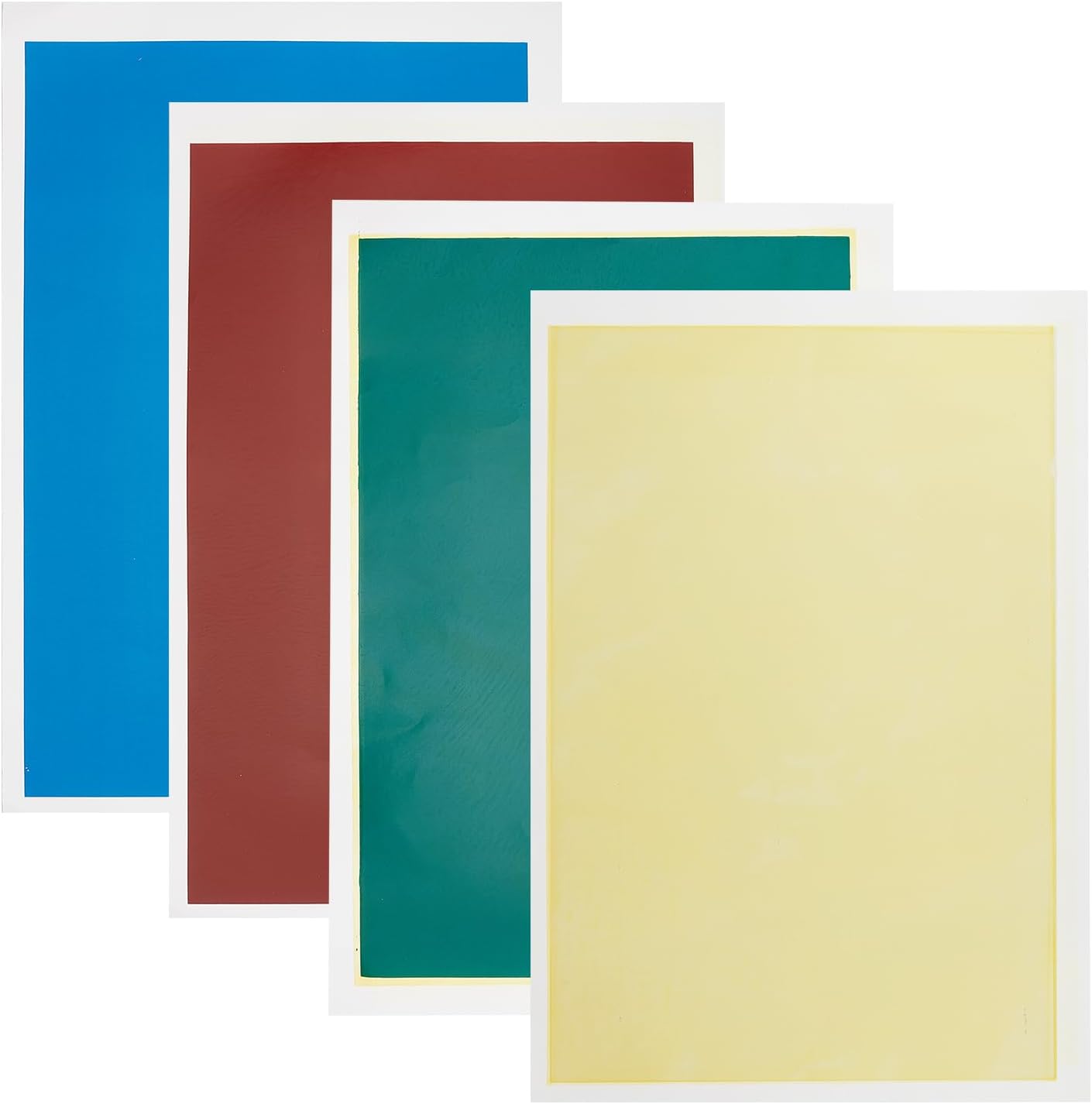 NICENEEDED 4 PCS Laser Engraving Marking Paper, 10.6"x 15" Coloful Laser Dimming Paper Laser Engraving Test Focus Paper, Laser Marking Paper for Ceramics Glass Metal Laser Cutting and Engraving